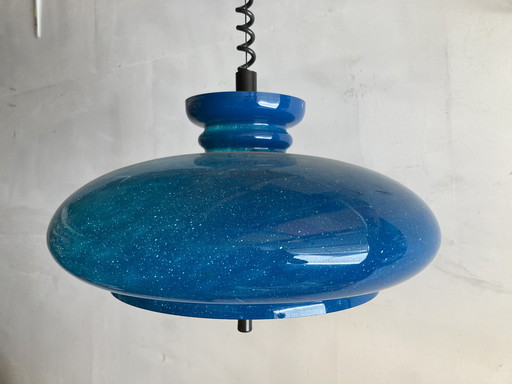 Raak hanglamp Type Bowl kleur Blauw