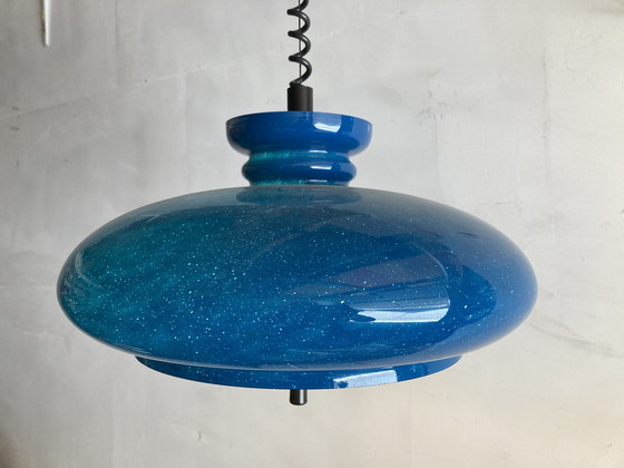 Image 1 of Raak hanglamp Type Bowl kleur Blauw