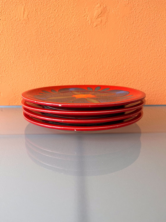 Image 1 of 4x vintage Waechtersbach Germany dinerborden