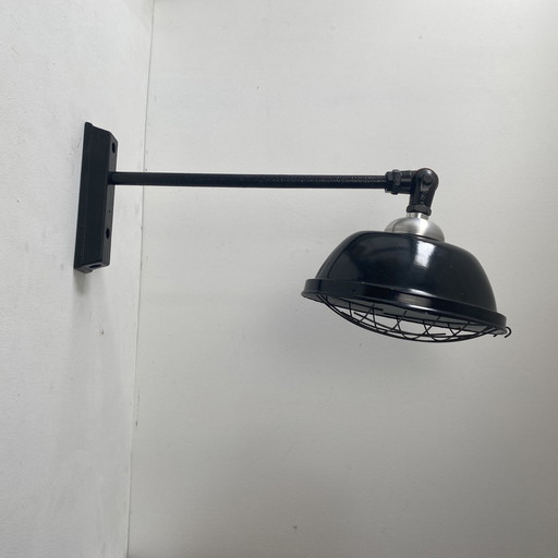 Antieke industriële pot lamp Xxl