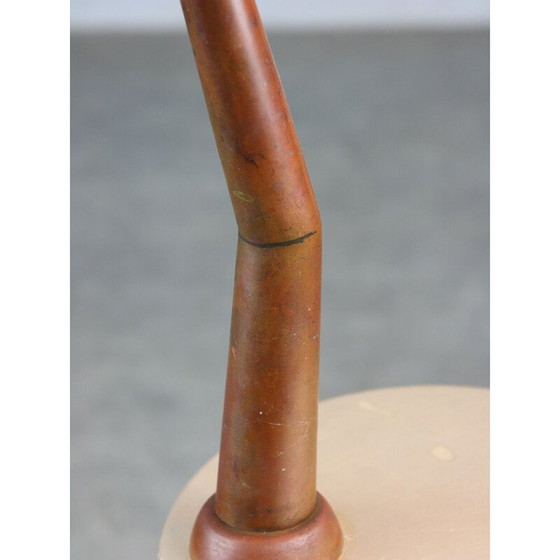 Image 1 of Mid Century Italiaanse tafel lamp van koper en aluminium