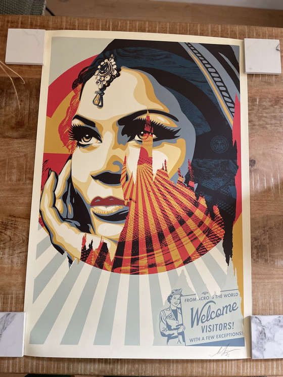 Image 1 of Shepard Fairey (Obey), Target Exceptions, ondertekend en gedateerd door kunstenaar