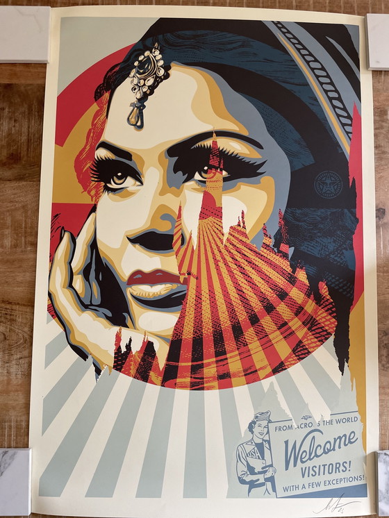 Image 1 of Shepard Fairey (Obey), Target Exceptions, ondertekend en gedateerd door kunstenaar