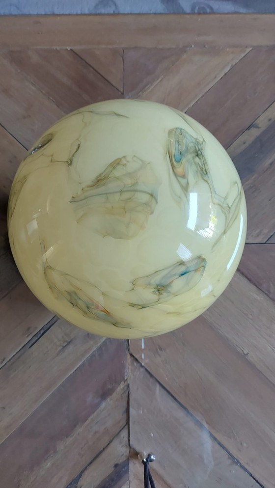 Image 1 of Vintage Bol Lampen Opaline