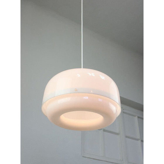 Image 1 of Vintage messing hanglamp van Luigi Massoni voor Guzzini, Italië 1970