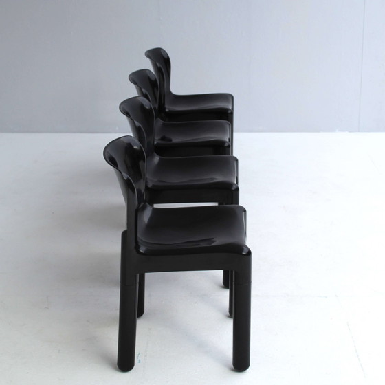 Image 1 of 4x Kartell Model 4875 stoelen van Carlo Bartoli