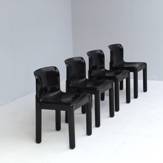 Image 1 of 4x Kartell Model 4875 stoelen van Carlo Bartoli