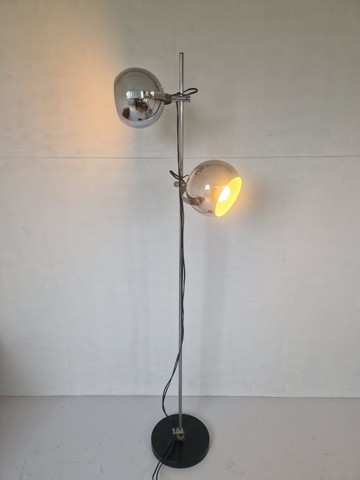 Herda Space Age Chromen Bollenlamp 