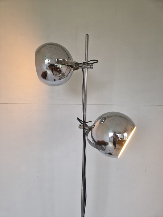 Image 1 of Herda Space Age Chromen Bollenlamp 