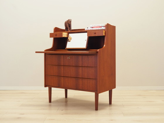 Image 1 of Teakhouten secretaire, Deens ontwerp, 1970S, Productie: Denemarken