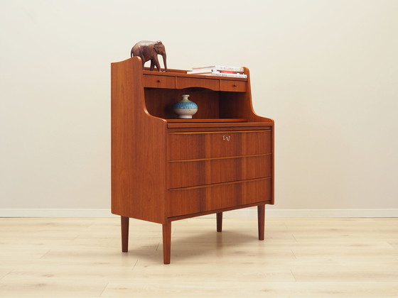 Image 1 of Teakhouten secretaire, Deens ontwerp, 1970S, Productie: Denemarken