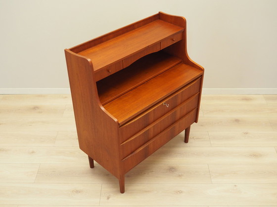 Image 1 of Teakhouten secretaire, Deens ontwerp, 1970S, Productie: Denemarken