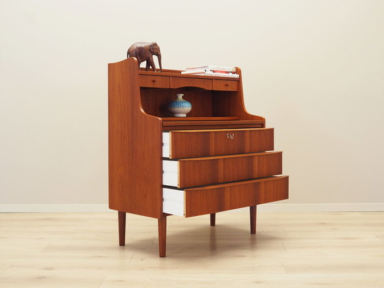 Image 1 of Teakhouten secretaire, Deens ontwerp, 1970S, Productie: Denemarken