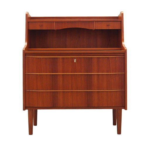 Teakhouten secretaire, Deens ontwerp, 1970S, Productie: Denemarken