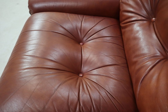 Image 1 of Sapporo Leather Armchairs By Mobil Girgi, Italy 1970'S