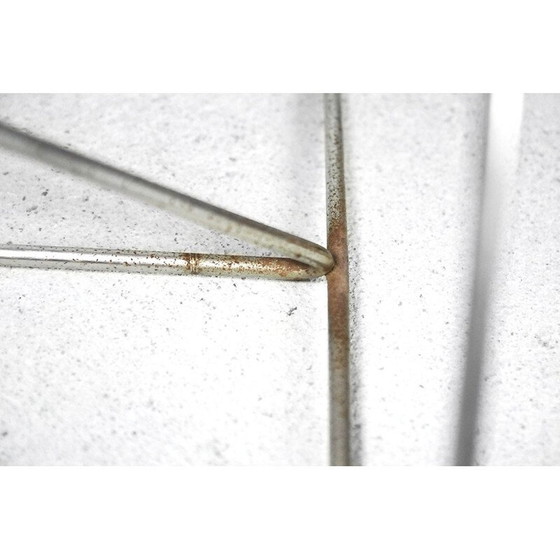 Image 1 of Set van 4 vintage "X-line" stoelen in metaal van Niels Jørgen Haugesen voor Hybodan, 1977