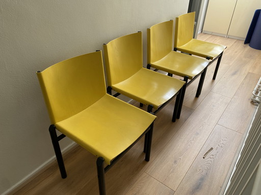 4x Design eettafelstoelen