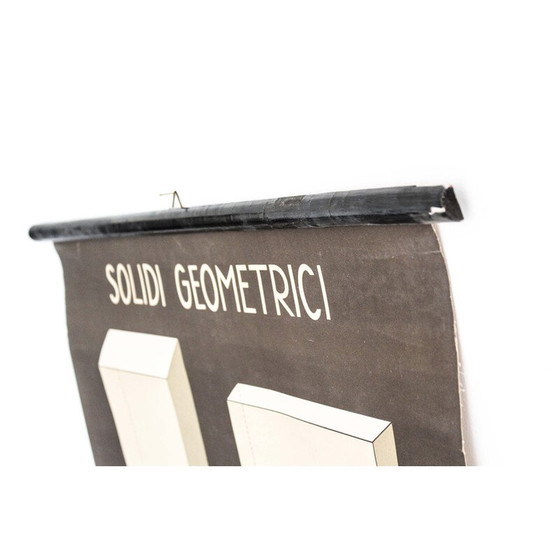 Image 1 of Vintage schilderij "Solidi Geometrici" van Antonio Vallardi, Italië jaren 1940