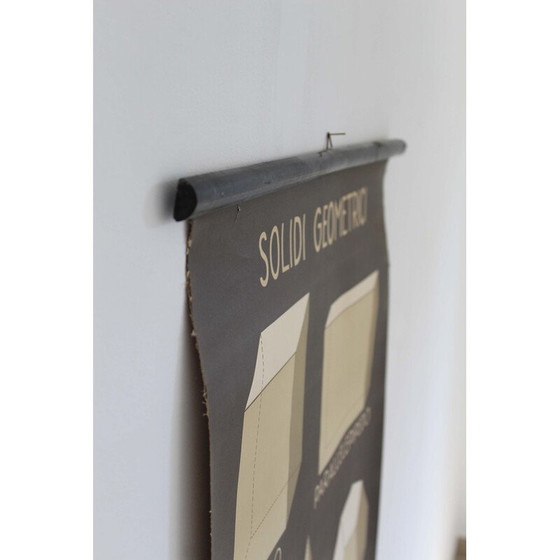 Image 1 of Vintage schilderij "Solidi Geometrici" van Antonio Vallardi, Italië jaren 1940