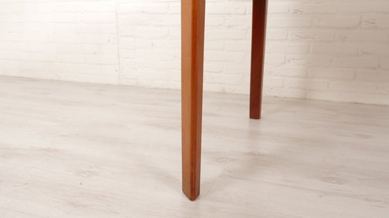 Image 1 of Vintage Ronde Eettafel | Teak | Uitschuifbaar | 110 Cm