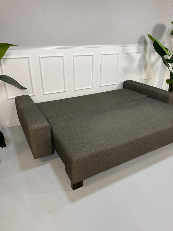 Image 1 of Signet design bank stof grijs bruin slaapfunctie