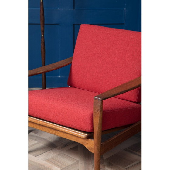 Image 1 of Set van 2 lounge fauteuils "No.3" door Illum Wikkelso voor N.Eilersen - 1960