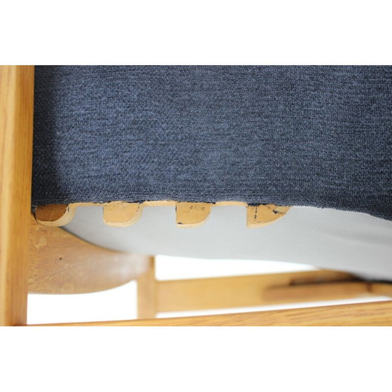 Image 1 of Vintage eikenhouten fauteuil, Tsjecho-Slowakije 1960