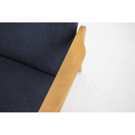 Image 1 of Vintage eikenhouten fauteuil, Tsjecho-Slowakije 1960