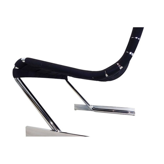 Image 1 of Vintage verchroomde sledestoel Scandinavisch