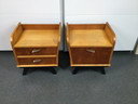 2x Vintage Jaren 60 nachtkastje