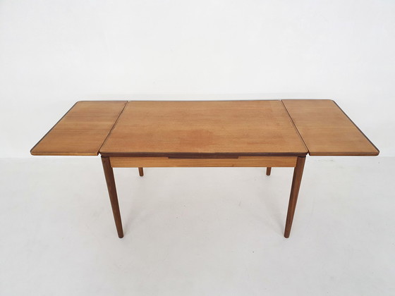 Image 1 of Teakhouten uitschuifbare eettafel model TT23 van Pastoe jaren 60