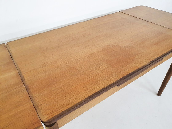 Image 1 of Teakhouten uitschuifbare eettafel model TT23 van Pastoe jaren 60