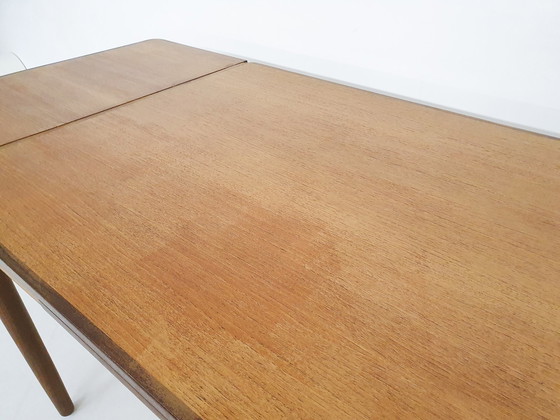 Image 1 of Teakhouten uitschuifbare eettafel model TT23 van Pastoe jaren 60