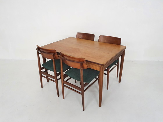 Image 1 of Teakhouten uitschuifbare eettafel model TT23 van Pastoe jaren 60