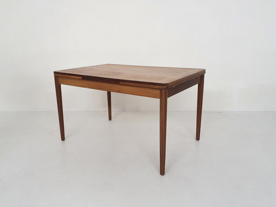 Image 1 of Teakhouten uitschuifbare eettafel model TT23 van Pastoe jaren 60