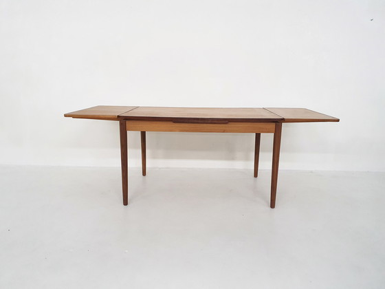 Image 1 of Teakhouten uitschuifbare eettafel model TT23 van Pastoe jaren 60