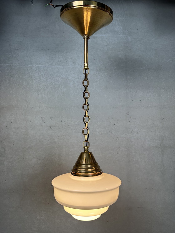 Image 1 of Art deco opaline hanglamp