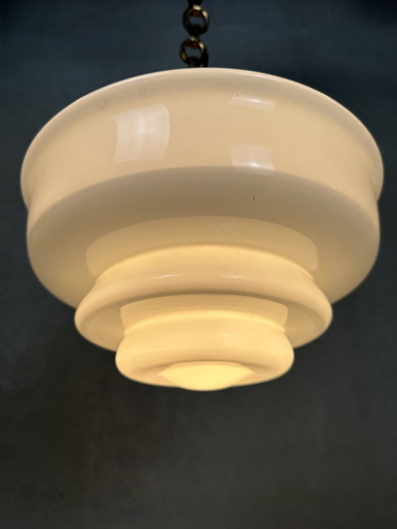 Image 1 of Art deco opaline hanglamp