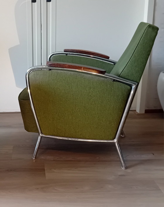 Image 1 of 2z Vintage Fauteuils + 2x Vintage Stoelen