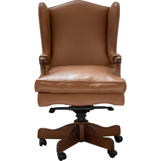 Image 1 of Vintage fior leren bureaustoel, 1980