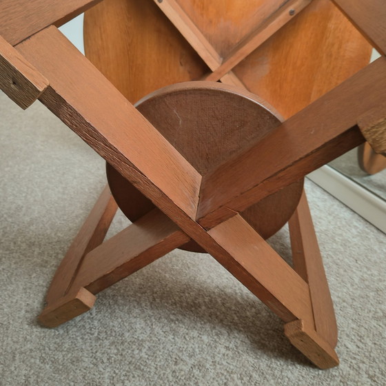 Image 1 of Koffie- Of Bijzettafel Jaren '20/30 Eiken Rond