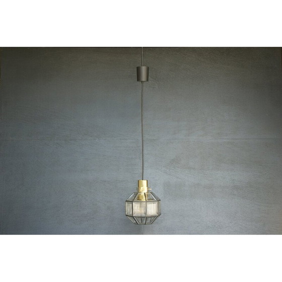 Image 1 of Vintage kristallen hanglamp voor Glashütte Limburg, 1960