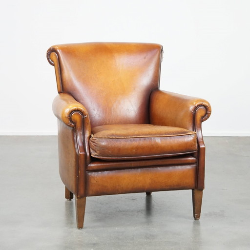 Vintage Schapenleren Armchair