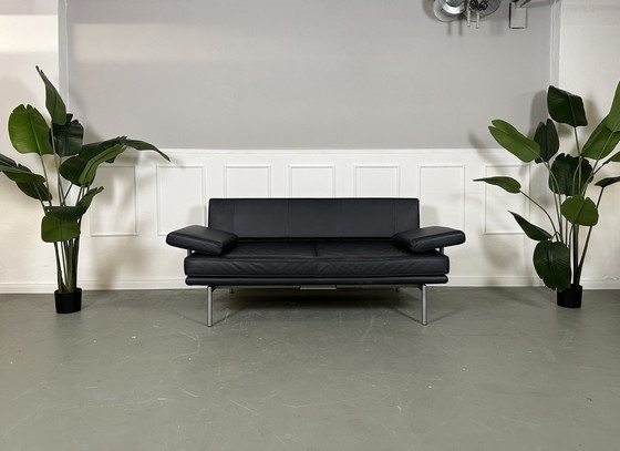 Image 1 of Walter Knoll Living Platform Sofa Leer Donkerblauw Designer