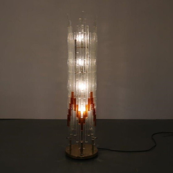 Image 1 of Glazen vloerlamp van Poliarte, Italië 1960