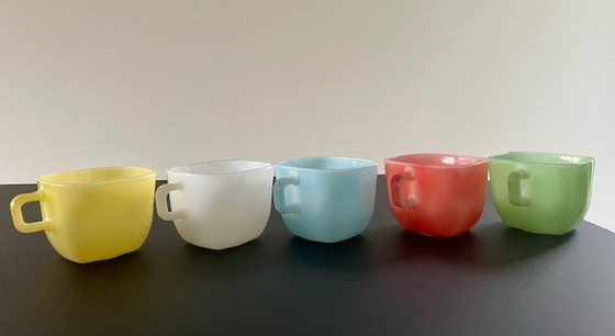 Image 1 of 5 Vintage/Retro Kopjes Multicolour Opale France