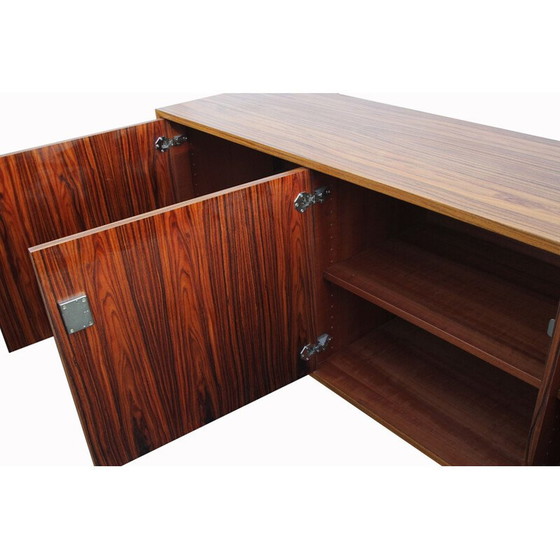 Image 1 of Vintage dressoir van rozenhout en chroom, 1970