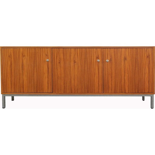 Vintage dressoir van rozenhout en chroom, 1970