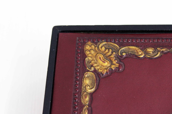 Image 1 of Art Nouveau Leren Doos, Italië 1970