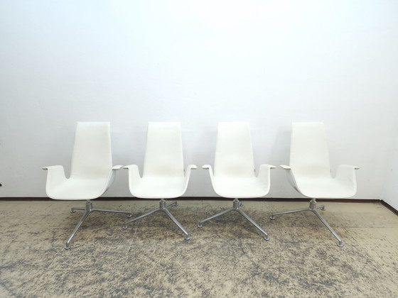 Image 1 of Walter Knoll Fk 6725 Set 8X Design fauteuil Leren fauteuil Bureaustoel